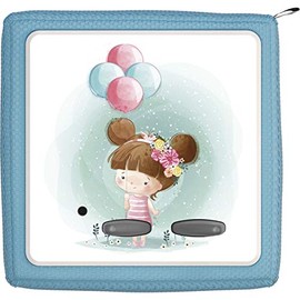 TheSmartGuard Protective film suitable for Toniebox, foil sticker, little girl with balloons and flowers
