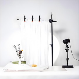 6 Pack Plastic Spring Clamps Plastic Spring Clips Heavy Duty Plastic Clamps Backdrop Clamps for Photography Studio Spring Clamp Set for Woodworking Crafts DIY Backdrop Stand Home Improvement (Black)