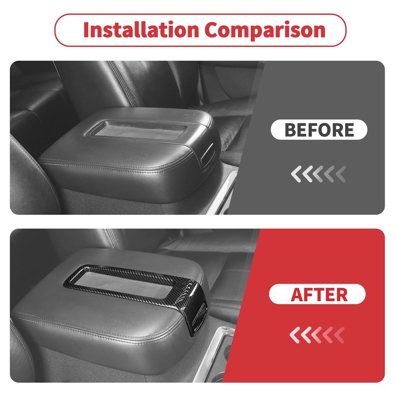 Linskip Center Console TOP LID Storage Armrest Trim Compatible with