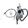 ‎labwork Carburetor and Throttle Cable Replacement for Kawasaki Bayou 220