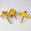 WSOOX 3 PCS Router Bit Set, Raised Panel Cabinet Door