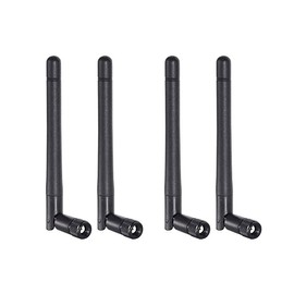 CORONIR Dual Band WiFi 2.4GHz 5GHz 5.8GHz 3dBi MIMO RP-SMA Male Antenna for WiFi Router Signal Booster Repeater Wireless Network Card USB Adapter Security IP Camera Video Surveillance Monitor-4Pack