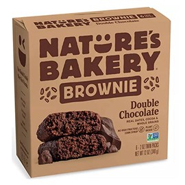 NATURES BAKERY Double Chocolate Brownies, 2 OZ