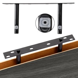 Fixwal Estantes flotantes de 15.8 pulgadas, juego de 4 estantes de pared con acabado de madera rstica, estantes para decoracin de pared, con soportes 