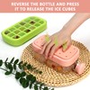 Ice Cube Tray with Straw, 2 in 1 Water Bottle