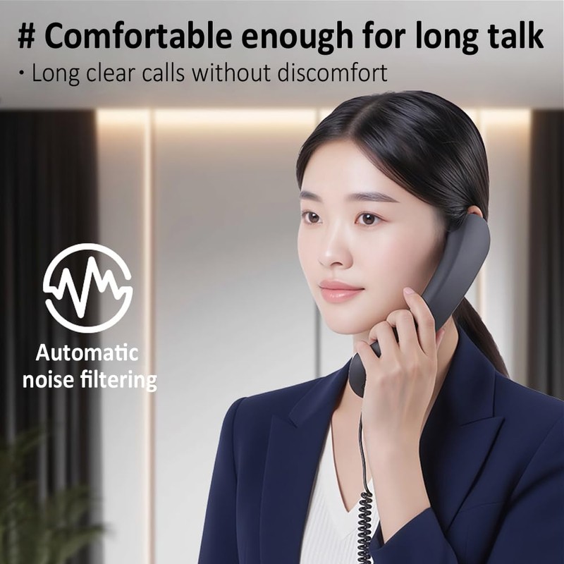 ENJOY-UNIQUE Ricevitore per telefono con microfono da 3,5 mm, stile