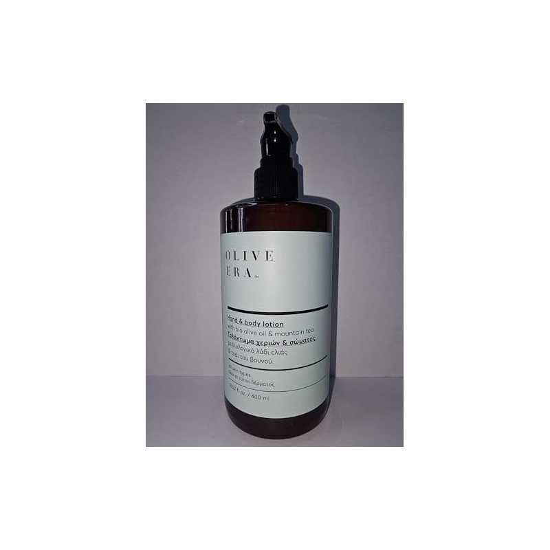 OLIVE ERA Hand & Body Lotion, Organic Olive Oil and