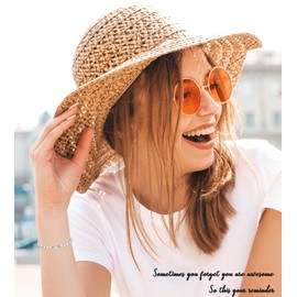 SIXDUTON Gifts for Women Girls Gemstone Natural Stone Bracelet, Chakra Healing Stones Bracelet Birthday Christmas Gifts for Women Best Friend Daughter Granddaughter Niece, Stainless Steel, No Gemstone