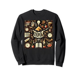 Vintage Verve: Rock the Retro Vibes in Our 100 Days Sweatshirt