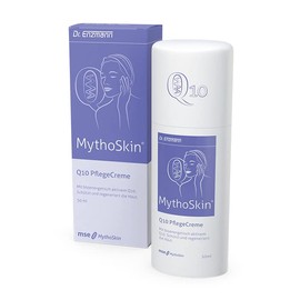 MythoSkin Pflege Creme 50ml, Q10 Anti-Falten Power Straffende Tagespflege, Hochdosiert, Reduziert Falten, Spendet Feuchtigkeit, vegan, alle Hauttypen