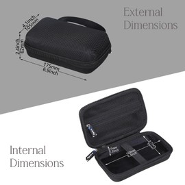 worfty Case for Voice Caddie Swing Caddie Portable Launch Monitor(‎SC200Plus) - Travel Protective Carrying Storage Bag (Black) (Black)