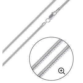 APOLEEA 925 Sterling Silver Italian Snake Chain Necklace - Secure Lobster Clasp, Perfect for Layering - Durable Necklace & Bracelet Chains for Everyday & Special Occasions