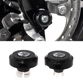 Motorcycle Front Slope Cut Axle Nut Caps Compatible for Harley Touring 2024-2025 Street Road Glide CVO FLTRX FLHX