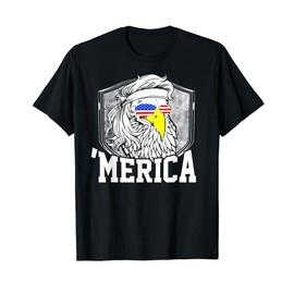 Redneck 4th of July Mullet Eagle Funny Bald Eagle ‘Merica Women Kids Men T-Shirt