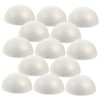 CORHAD 30pcs Xps Foam Balls Craft Foam White Semicircular Shape