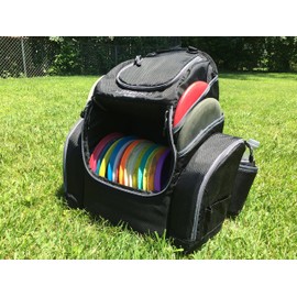 Throwback Sports Throwback Backpack Cooler 2.0 - Large Insulated Cooler Bag with Padded Straps, 20-25 Disc Capacity, Removable Dividers, Dual Bottle Holders - Frisbee Disc Golf Bag