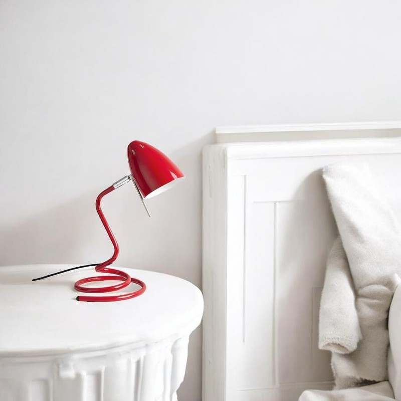 Table Desk Light Lamp SWING Red Height 38cm Socket E27