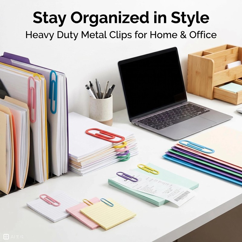 3 Sizes (18Pcs) Jumbo Paper Clips Back to School Student