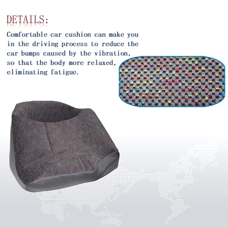 AOUTTUOA Driver Side Bottom Replacement Seat Cover Fabric Cloth Gray
