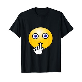 Quiet Sign Smiley Shh T-Shirt