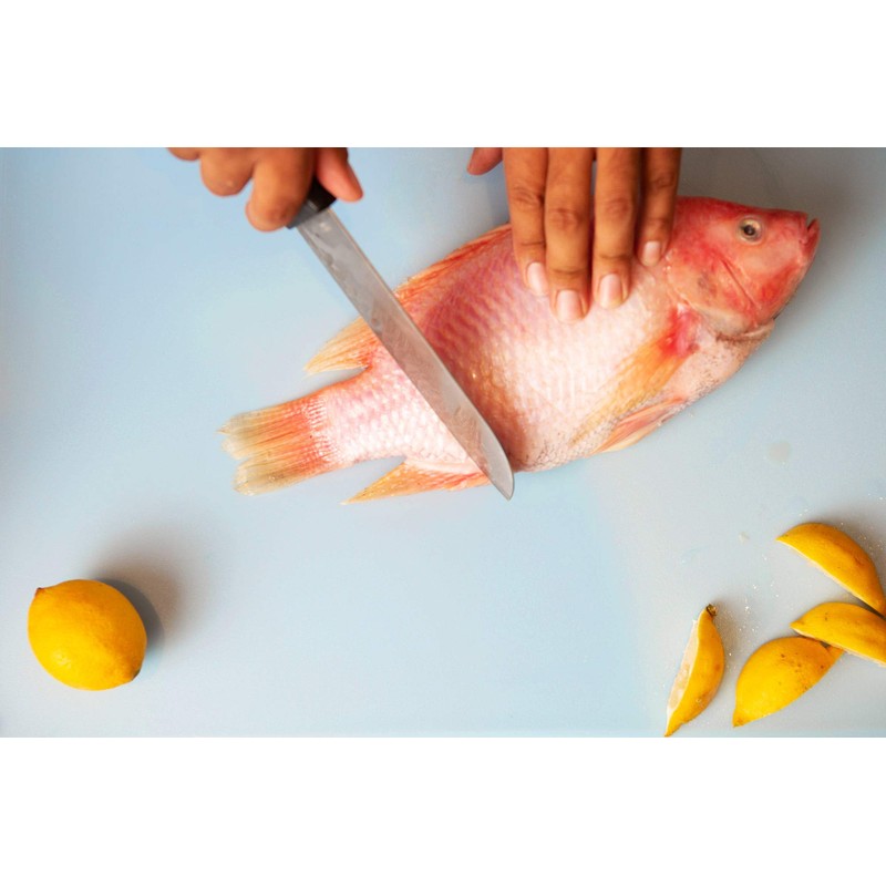 Commercial Blue Cutting Board - 24 x 18 Extra Large