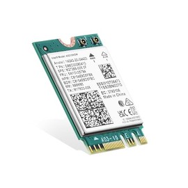 Tarjeta WiFi 6E M.2 AX210NGW Adaptador de red, chip Intel AX210 Bluetooth 5.3, 5400Mbps Tri-Band 2.4GHz/5GHz/6GHz OFDMA y MU-MIMO, para portátiles Windows 10/11