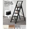 BEFITMACE 5 Step Ladder, Lightweight Folding Step Stool with Convenient
