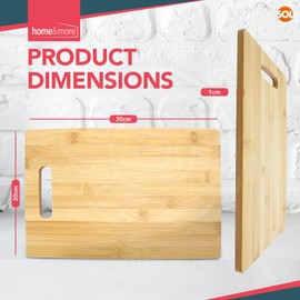 2pk Bamboo Chopping Board 30 x 20cm Cutting Board for Kitchen Chopping Board Wood Wooden Cutting Board Wooden Chopping Board for Kitchens Bread Board Serving Board Meat Chopping Board Wooden