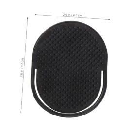 Mikinona 12pcs Black Hair Massage Brush for Men Portable Scalp Comb for Home Travel Shampoo Brushes Anti- Design