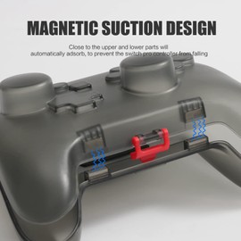 Switch Pro Controller Case, Cute Hard Shell Case for Switch Pro Controller, Switch Pro Controller Joystick Protector - Black