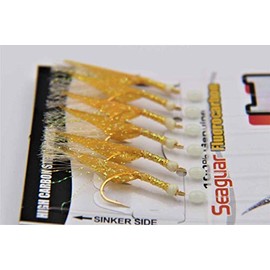 Hayabusa EX111-16 Gold Fish Skin 6-Hook Sabiki Rig