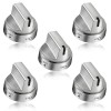 DPHealth 5PCS Stainless Steel Control Knob Compatible with GE Gas