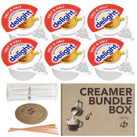 TRIONI Mix and Match International Delight Coffee Creamer Singles Variety (10ct each) - Half and Half