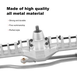 Axle for Axial Capra, Durable Metal RC Front Axle Metal Material for Axial Capra 1.9 UTB(Silver)