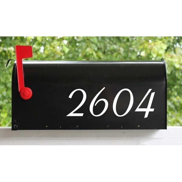 RED - House or Mailbox Numbers - 6" Tall -