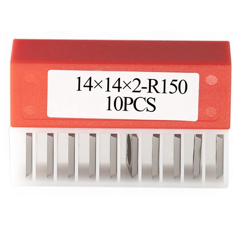 Cortadores cuadrados de carburo 14mm-R150, 10 unidades