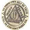 4 Year AA Medallion Trust God Clean House Help Others