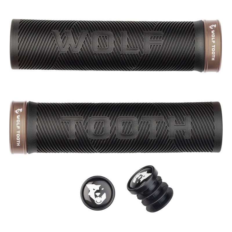 Wolf Tooth Echo Lock-On Grip – Black Grip with Gold