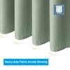 AmazerBath Waffle Stall Shower Curtain, Sage Green Shower Curtain Fabric,