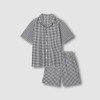 JAJU [JAJU] Men's Seersucker 5-part Pajama Set_Light Charcoal
