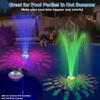 LanAqua Floating Pool Fountain with Underwater Light Show,Pool Water Fountain