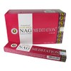 Golden Nag Meditation Agarbathi Incense Sticks 12 x 15g Packs