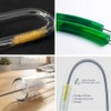 Cepillo de desagüe flexible, limpiador de nailon, manguera elástica de