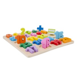 New Classic Toys 10539 Educational Wooden Toys for 2 Year Old Boy and Girl Toddlers Gift, Multi-Colour Colour, Peg Puzzle-Numbers
