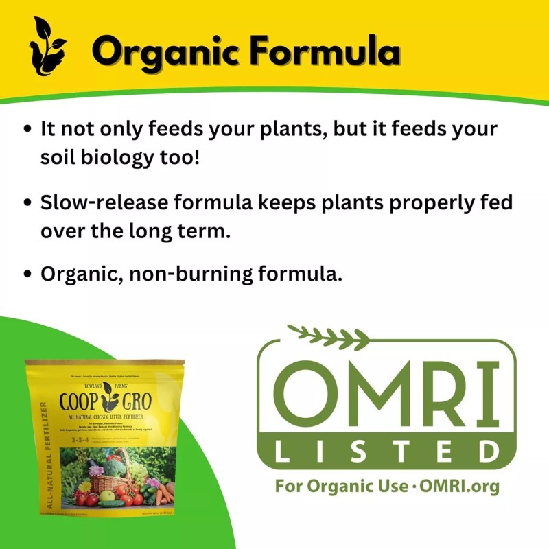 COOPGRO Coop Gro Organic Chicken Manure Fertilizer 25 lb. Bag.