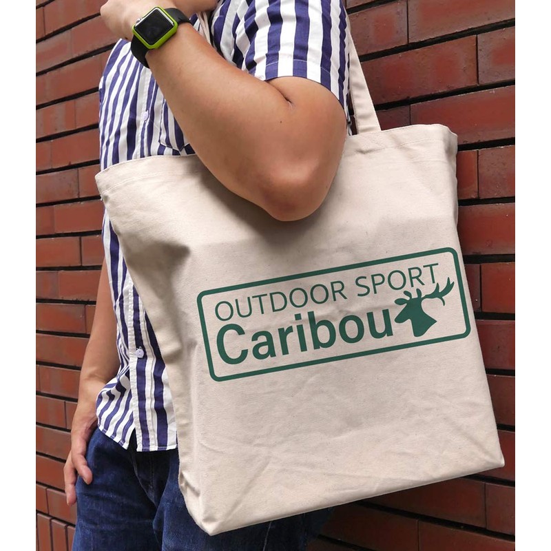 Cospa Yurucamp Caribou Large Tote NATURAL Approx. H 15.7 x