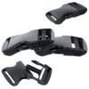 12 Pack 2 Inch Side Quick Release Plastic Black Buckles