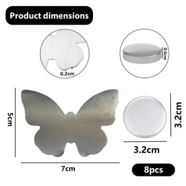 GisWell 8 Pieces Tablecloth Weights for Outdoors, Tablecloth Weights Extra Heavy, Weights Tablecloth Outdoor, Butterfly Shape Tablecloth Weights with 8 Magnets, for Outdoor and Garden Parties