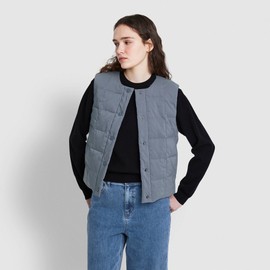 JAJU [JAJU/자주] 여 라이트 다운필 베스트_블루 그레이 [JAJU] Women's Light Down Fill Vest_Blue Grey