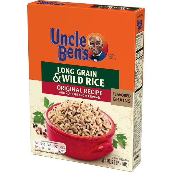 BEN’S ORIGINAL Long Grain & Wild Rice Original Recipe, 6 oz. (12 Pack)